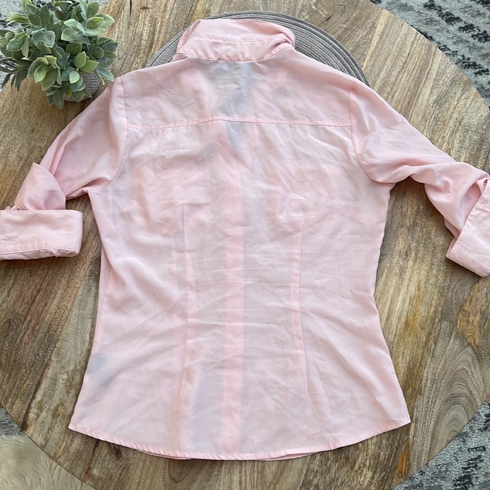 4/$25 BCX light pink button down shirt - Picture 7 of 7